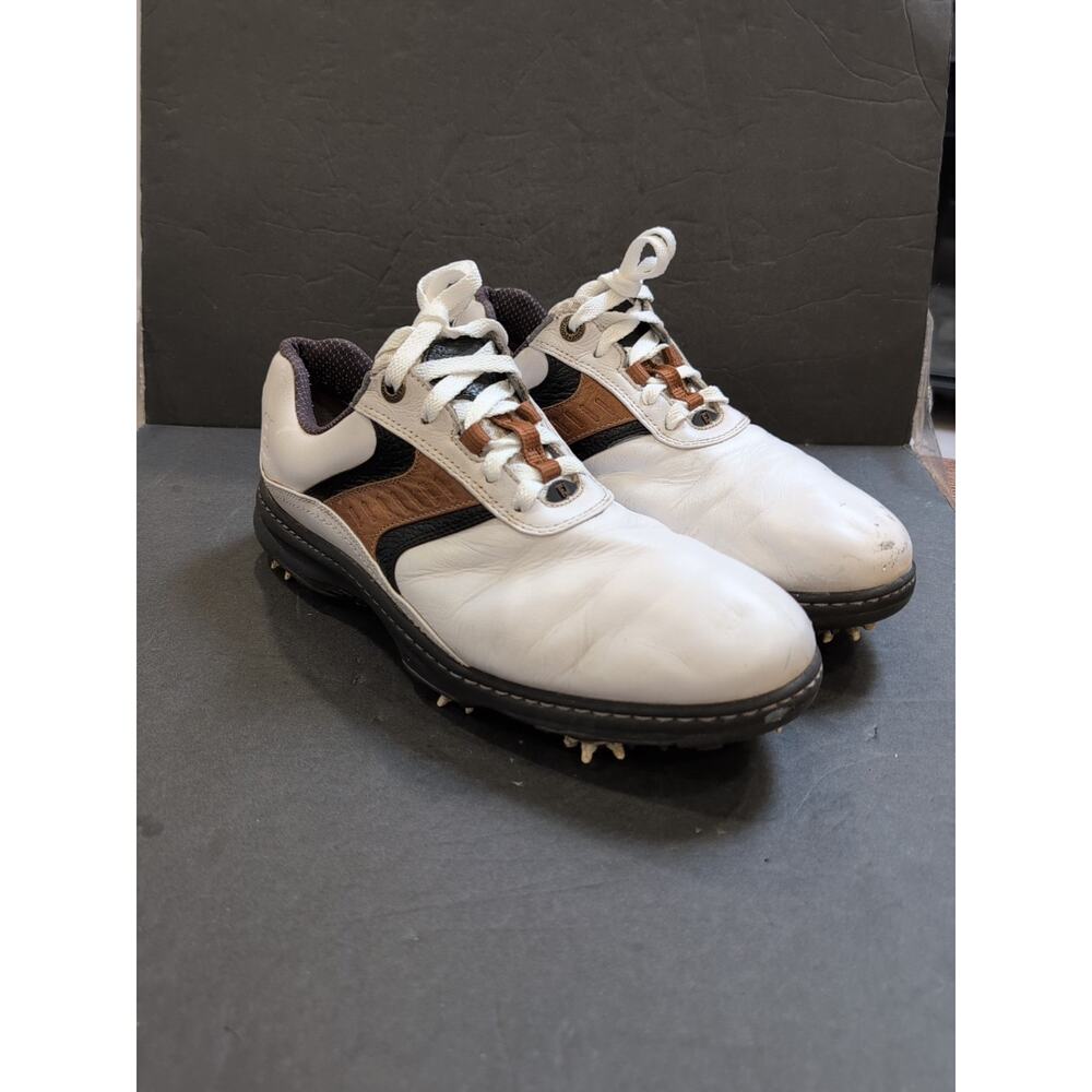 FootJoy Contour Series Opti Flex White Golf Oxford Shoes M 54130‎ Men Size 10 W